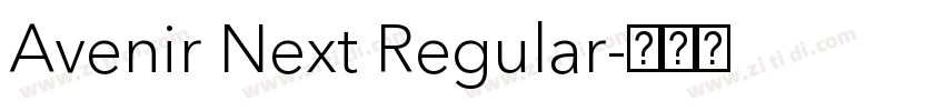 Avenir Next Regular字体转换